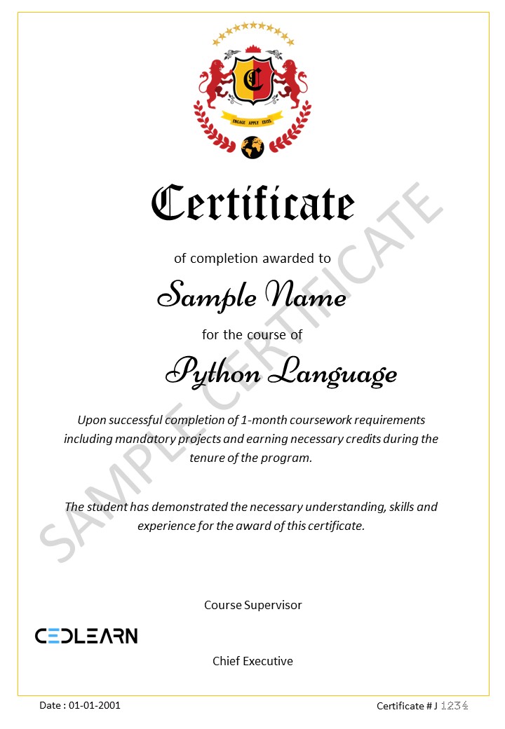 Python Certificate